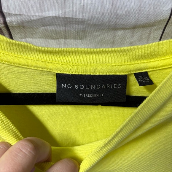 Vintage no boundaries single Stitch Graphic T-Shirt in Yellow 2XL - Picture 3 of 8